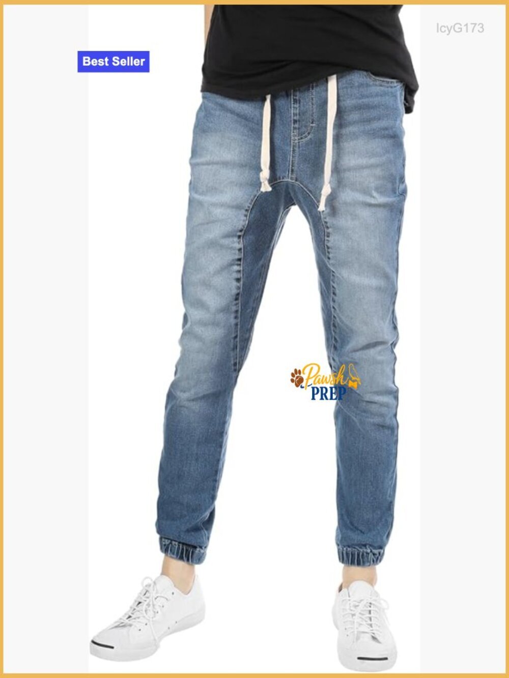 Men's Drop Crotch Joggers - Tapered Harem Pants with Drawstring Streetwear